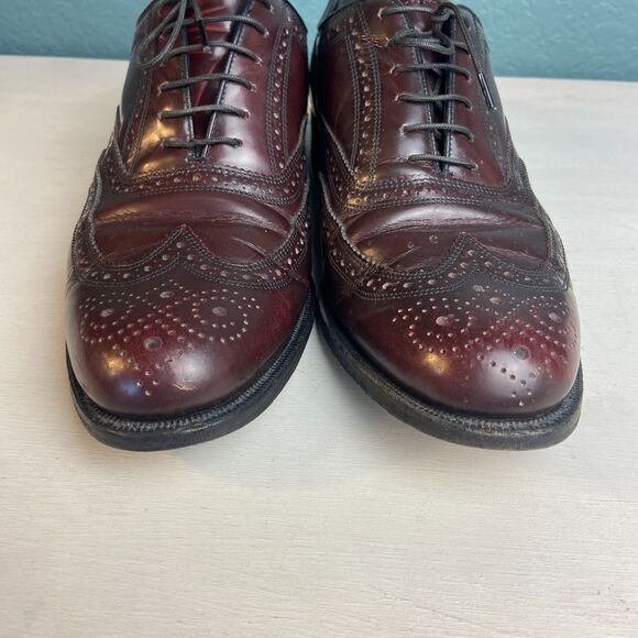 Florsheim Royal Imperial Brogue Lace Up Wingtip Burgundy 8D main image 5
